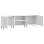 vidaXL TV skrinka Biela s vysokým leskom 150 x 31 x 50 cm – Obrázok 5