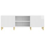 vidaXL TV skrinka Biela s vysokým leskom 150 x 31 x 50 cm – Obrázok 6