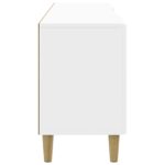 vidaXL TV skrinka Biela s vysokým leskom 150 x 31 x 50 cm – Obrázok 7