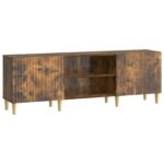 vidaXL TV skrinka Dymový dub 150 x 31 x 50 cm Kompozitné drevo – Obrázok 2