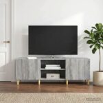 vidaXL TV skrinka Sivá sonoma 150 x 31 x 50 cm Kompozitné drevo
