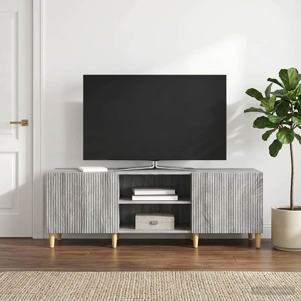 894691_1.jpg vidaXL TV skrinka Sivá sonoma 150 x 31 x 50 cm Kompozitné drevo – Obrázok 1