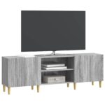 vidaXL TV skrinka Sivá sonoma 150 x 31 x 50 cm Kompozitné drevo – Obrázok 3