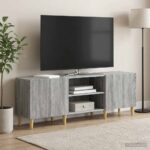 vidaXL TV skrinka Sivá sonoma 150 x 31 x 50 cm Kompozitné drevo – Obrázok 4