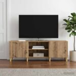 vidaXL TV skrinka Dub artisan 150 x 31 x 50 cm Kompozitné drevo
