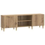 vidaXL TV skrinka Dub artisan 150 x 31 x 50 cm Kompozitné drevo – Obrázok 2