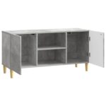 vidaXL TV skrinka Betónovo sivá 102 x 34,5 x 50 cm Kompozitné drevo – Obrázok 5