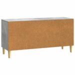 vidaXL TV skrinka Betónovo sivá 102 x 34,5 x 50 cm Kompozitné drevo – Obrázok 8
