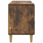 vidaXL TV skrinka Dymový dub 102 x 34,5 x 50 cm Kompozitné drevo – Obrázok 7
