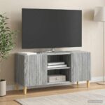 vidaXL TV skrinka Sivá sonoma 102 x 34,5 x 50 cm Kompozitné drevo