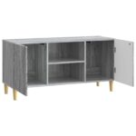 vidaXL TV skrinka Sivá sonoma 102 x 34,5 x 50 cm Kompozitné drevo – Obrázok 5
