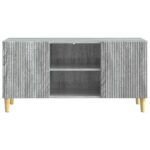 vidaXL TV skrinka Sivá sonoma 102 x 34,5 x 50 cm Kompozitné drevo – Obrázok 6