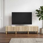 vidaXL TV skrinka Dub sonoma 147 x 34,5 x 30 cm Kompozitné drevo