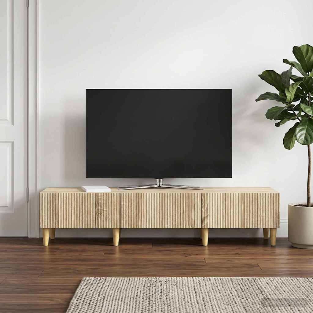 894707_1.jpg vidaXL TV skrinka Dub sonoma 147 x 34,5 x 30 cm Kompozitné drevo – Obrázok 1