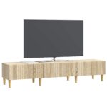 vidaXL TV skrinka Dub sonoma 147 x 34,5 x 30 cm Kompozitné drevo – Obrázok 3