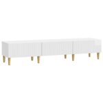 vidaXL TV skrinka Biela s vysokým leskom 147 x 34,5 x 30 cm – Obrázok 2