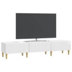 vidaXL TV skrinka Biela s vysokým leskom 147 x 34,5 x 30 cm – Obrázok 3