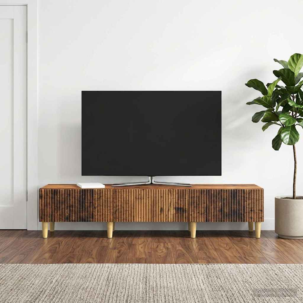 894713_1.jpg vidaXL TV skrinka Staré drevo 147 x 34,5 x 30 cm Kompozitné drevo – Obrázok 1