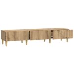 vidaXL TV skrinka Dub artisan 147 x 34,5 x 30 cm Kompozitné drevo – Obrázok 5