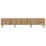 vidaXL TV skrinka Dub artisan 147 x 34,5 x 30 cm Kompozitné drevo – Obrázok 6