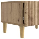 vidaXL TV skrinka Dub artisan 147 x 34,5 x 30 cm Kompozitné drevo – Obrázok 9