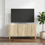 vidaXL TV skrinka Dub sonoma 99 x 34,5 x 50 cm Kompozitné drevo