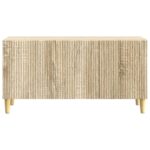 vidaXL TV skrinka Dub sonoma 99 x 34,5 x 50 cm Kompozitné drevo – Obrázok 6