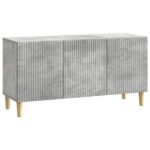 vidaXL TV skrinka Betónovo sivá 99 x 34,5 x 50 cm Kompozitné drevo – Obrázok 2