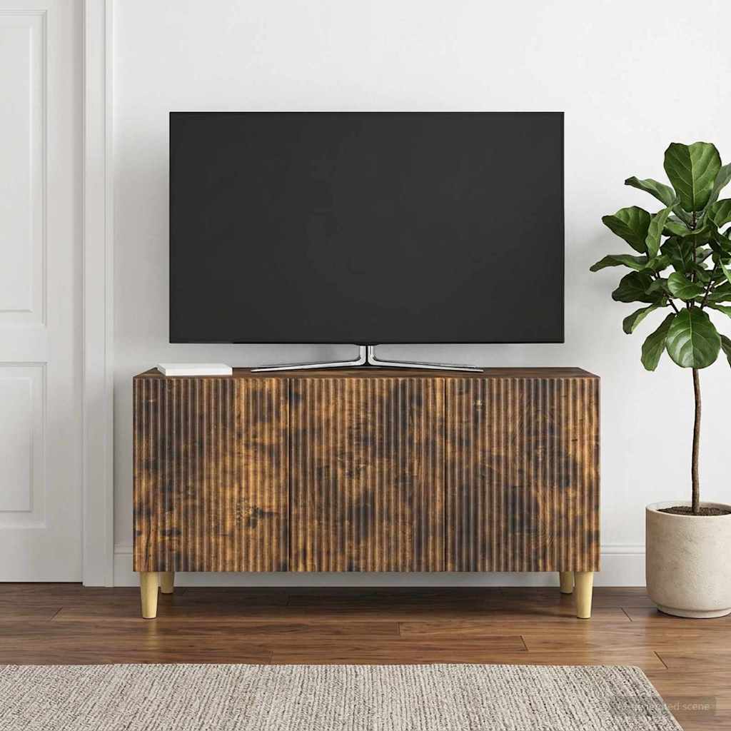 894720_1.jpg vidaXL TV skrinka Dymový dub 99 x 34,5 x 50 cm Kompozitné drevo – Obrázok 1