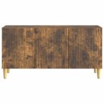 vidaXL TV skrinka Dymový dub 99 x 34,5 x 50 cm Kompozitné drevo – Obrázok 6