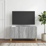vidaXL TV skrinka Sivá sonoma 99 x 34,5 x 50 cm Kompozitné drevo