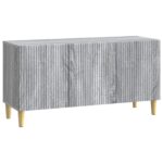 vidaXL TV skrinka Sivá sonoma 99 x 34,5 x 50 cm Kompozitné drevo – Obrázok 2