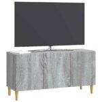 vidaXL TV skrinka Sivá sonoma 99 x 34,5 x 50 cm Kompozitné drevo – Obrázok 3