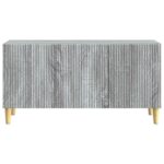 vidaXL TV skrinka Sivá sonoma 99 x 34,5 x 50 cm Kompozitné drevo – Obrázok 6