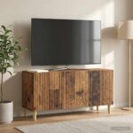 vidaXL TV skrinka Staré drevo 99 x 34,5 x 50 cm Kompozitné drevo