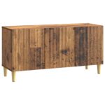 vidaXL TV skrinka Staré drevo 99 x 34,5 x 50 cm Kompozitné drevo – Obrázok 2