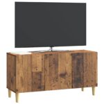 vidaXL TV skrinka Staré drevo 99 x 34,5 x 50 cm Kompozitné drevo – Obrázok 3