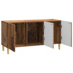 vidaXL TV skrinka Staré drevo 99 x 34,5 x 50 cm Kompozitné drevo – Obrázok 5