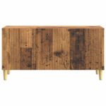 vidaXL TV skrinka Staré drevo 99 x 34,5 x 50 cm Kompozitné drevo – Obrázok 6