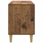 vidaXL TV skrinka Staré drevo 99 x 34,5 x 50 cm Kompozitné drevo – Obrázok 7