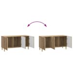 vidaXL TV skrinka Dub artisan 99 x 34,5 x 50 cm Kompozitné drevo – Obrázok 11