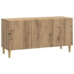 vidaXL TV skrinka Dub artisan 99 x 34,5 x 50 cm Kompozitné drevo – Obrázok 2