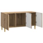 vidaXL TV skrinka Dub artisan 99 x 34,5 x 50 cm Kompozitné drevo – Obrázok 5