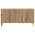 vidaXL TV skrinka Dub artisan 99 x 34,5 x 50 cm Kompozitné drevo – Obrázok 6