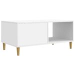 vidaXL Konferenčný stolík Biela 90 x 50 x 40 cm Kompozitné drevo – Obrázok 6