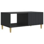 vidaXL Konferenčný stolík Čierna 90 x 50 x 40 cm Kompozitné drevo – Obrázok 2