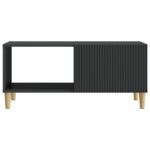 vidaXL Konferenčný stolík Čierna 90 x 50 x 40 cm Kompozitné drevo – Obrázok 5