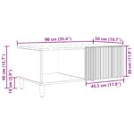 vidaXL Konferenčný stolík Dub sonoma 90 x 50 x 40 cm Kompozitné drevo – Obrázok 11