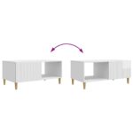 vidaXL Konferenčný stolík Biela s vysokým leskom 90 x 50 x 40 cm – Obrázok 10