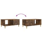vidaXL Konferenčný stolík Dymový dub 90 x 50 x 40 cm Kompozitné drevo – Obrázok 10